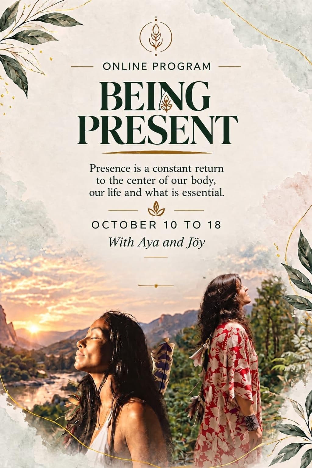Being Present program poster